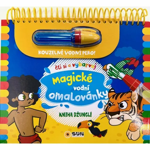 Kniha džunglí - Čti a vybarvuj Magické vodní omalovánky