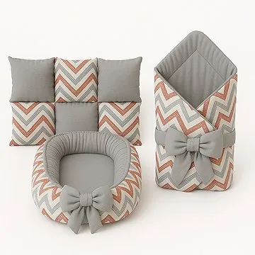 BabyTýpka sada S - Cikcak Red Grey (8594201222061)