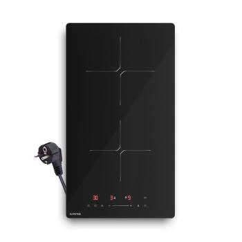 Klarstein PowerGlide indukciós főzőlap | Modern, kompakt és nagy teljesítményű | 2 főzőzóna | 3500 W | 30 cm