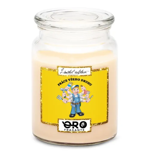 Svíčka Práce všeho druhu (Vůně svíčky: Vanilka)