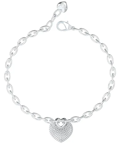 Guess Romantický ocelový náramek Crazy In Love JUBB05214JWRH 18,5 cm