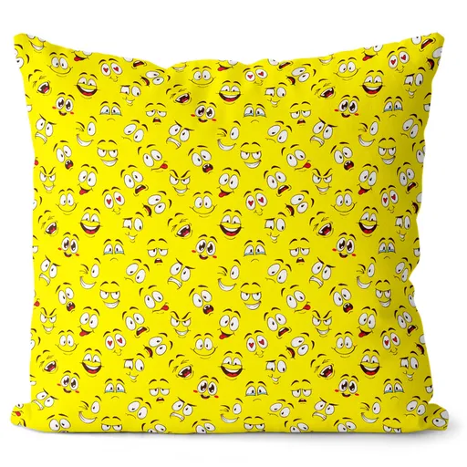 Polštářek Emoticon (Velikost: 40 x 40 cm)