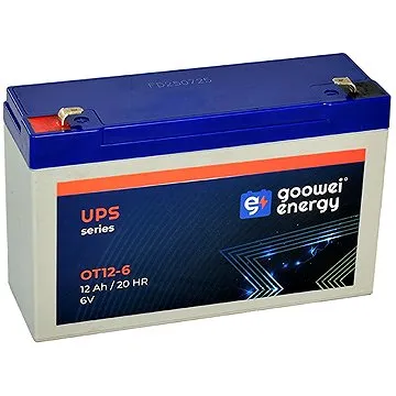 GOOWEI ENERGY Bezúdržbový olověný akumulátor OT12-6, 6V, 12Ah (OT12-6)