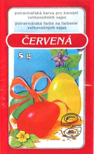 Velikonoční barvy na vajíčka 701 červená 5g