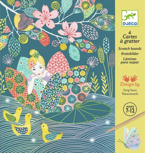 Vyškrabávací obrázky Jezerní víla