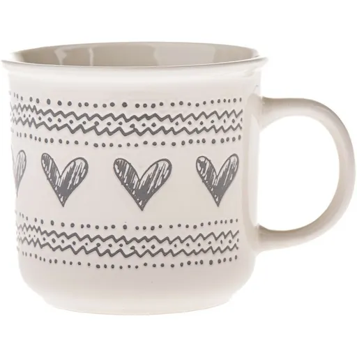Keramický hrnek Srdíčka III, 450 ml
