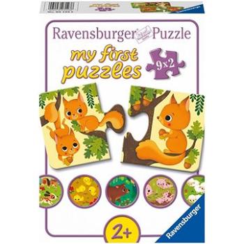 Ravensburger puzzle 031238 Moje první puzzle Zvířátka a mláďata 9x2 dílků  (4005556031238)