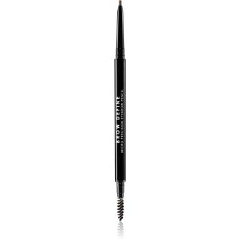 MUA Makeup Academy Brow Define precizní tužka na obočí s kartáčkem odstín Mid Brown 0,3 g