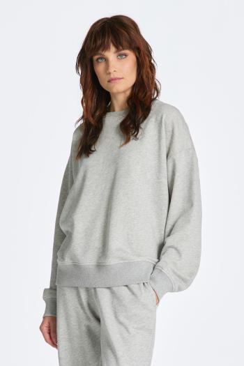 MIKINA GANT REL SHIELD C-NECK SWEAT LIGHT GREY MELANGE