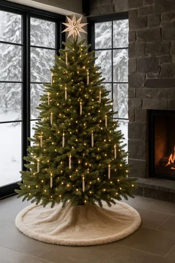 Christmas Tree Rug Yilbasi - Beige 8