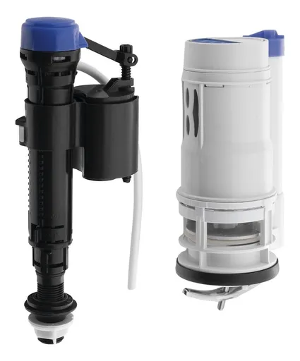 AQUALINE Splachovací mechanismus s DUAL tlačítkem 49, spodní napouštění 1/2", chrom NDPT520-2