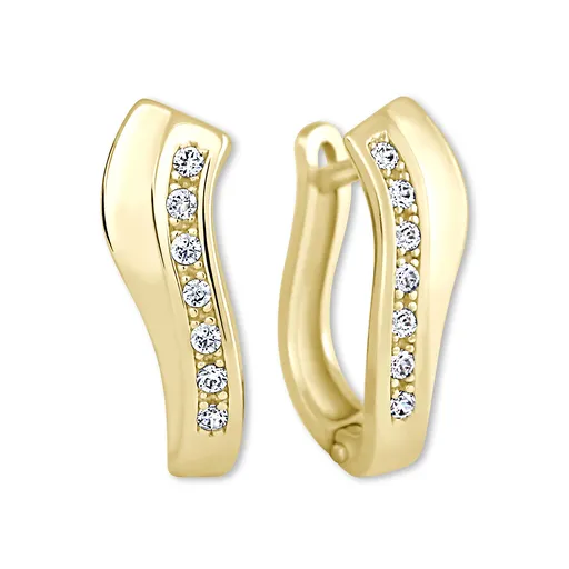 Soliter Zlaté náušnice s krystaly 239 001 00743