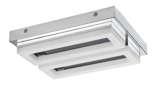 Rabalux Chromové stropní LED svítidlo Blas 230x300mm 24W IP44 75020