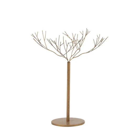 Zlatý kovový dekorační strom Tree Gold - 60*60*75 cm J-Line by Jolipa