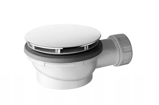 GSI Vaničkový sifon, průměr 90, DN40, nízký, keramická krytka bílá PILCSR11