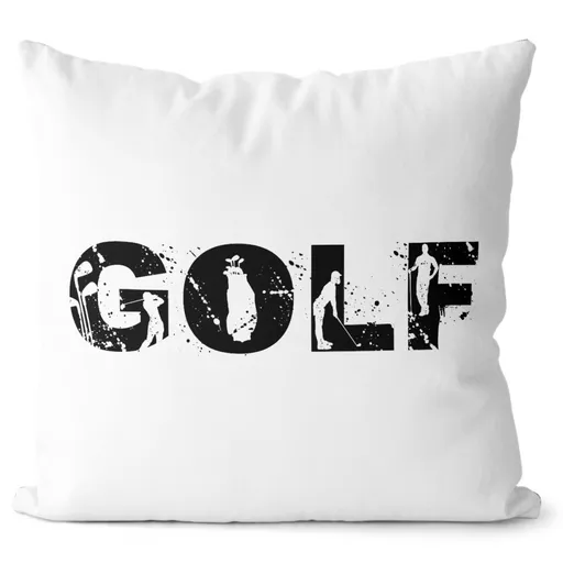 Polštář Golf – silueta (Velikost: 40 x 40 cm)