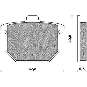 NEWFREN brzdové destičky (směs ROAD TOURING ORGANIC) (2ks) M502-537 (M502-537)