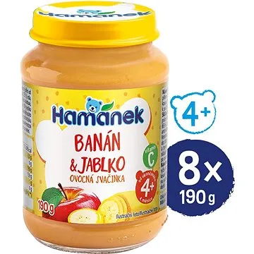 HAMÁNEK Banán jablko 8× 190 g (18595139798083)