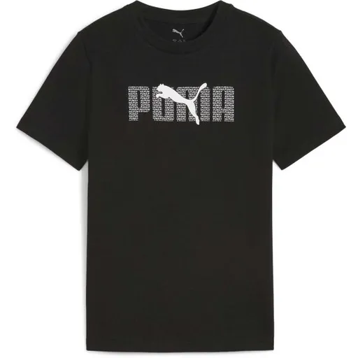 Puma ESSENTIALS LOGO LAB TEE B Chlapecké triko, černá, velikost