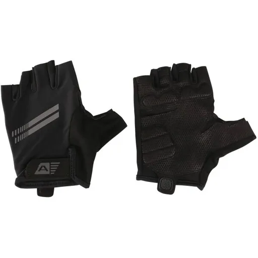 ALPINE PRO MESE Unisex cyklistické rukavice, černá, velikost