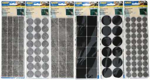 Ochranné podložky pod nábytek KINZO 12-44ks samolepicí MIX