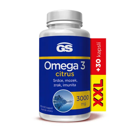 GreenSwan GS Omega 3 citrus 150 + 30 kapslí XXL
