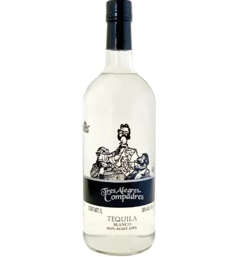 La Cofradía Tres Alegres Compadres Tequila Blanco 38% 1l