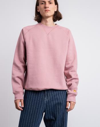 Carhartt WIP Chase Sweat Glassy Pink/Gold S