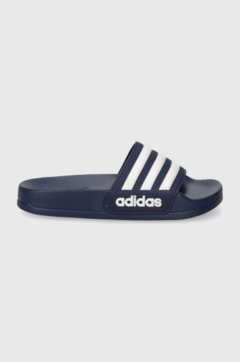 Dětské pantofle adidas ADILETTE SHOWER K tmavomodrá barva