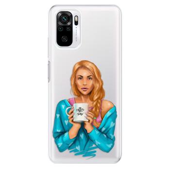 Odolné silikonové pouzdro iSaprio - Coffe Now - Redhead - Xiaomi Redmi Note 10 / Note 10S