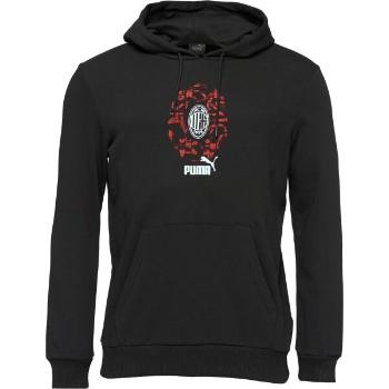 Puma AC MILAN CULTURE HOODIE Pánská mikina, černá, velikost