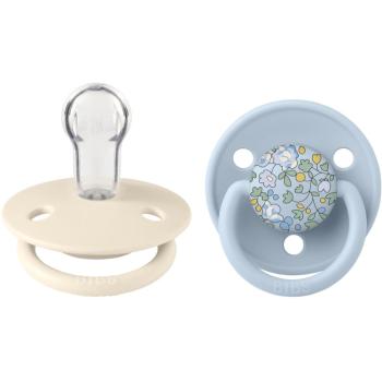 BIBS x Liberty De Lux One Size suzetă Ivory/ Baby Blue 2 buc