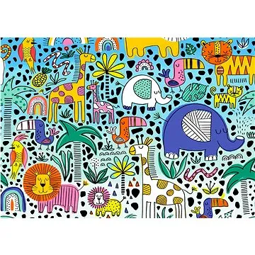 ENJOY Puzzle Doodle Safari 1000 dílků (1922)