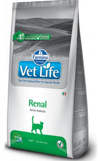 Farmina Vet Life cat renal granule pre mačky 2kg