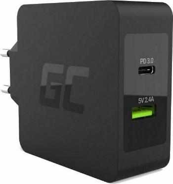 Green Cell CHAR10 Charger USB-C 45W PD 45.0 Adaptér do síte