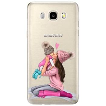 iSaprio Kissing Mom - Brunette and Girl pro Samsung Galaxy J5 (2016) (kmbrugirl-TPU2_J5-2016)