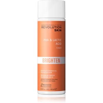 Revolution Skincare Brighten PHA & Lactic Acid jemné exfoliační tonikum pro suchou a citlivou pokožku 200 ml