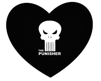 Polštář Srdce The Punisher