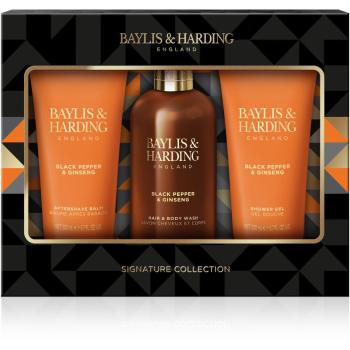 Baylis & Harding Black Pepper & Ginseng dárková sada na obličej, tělo a vlasy pro muže