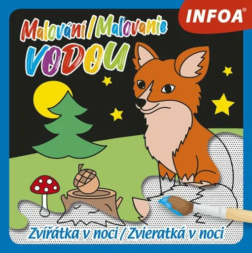 Malování / Ma?ovanie vodou - Zvířátka v noci