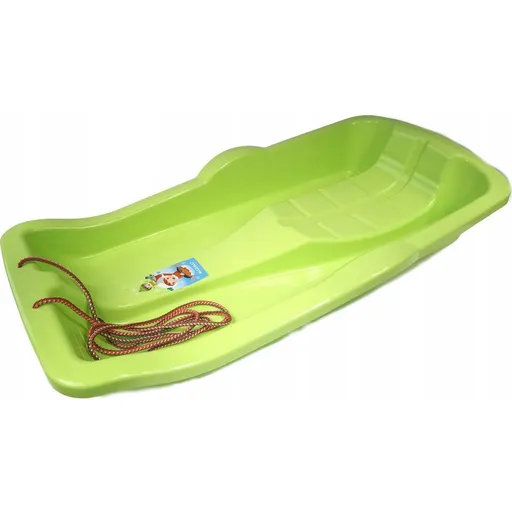 Boby Karol plastové na sníh bez brzd zelené