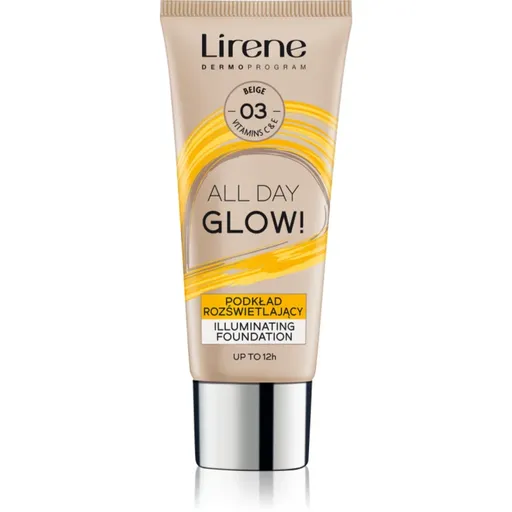 Lirene Vitamin C rozjasňující fluidní make-up pro dlouhotrvající efekt odstín 03 Beige 30 ml