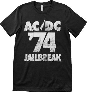 AC/DC Tričko ´74 Jailbreak Unisex Black S