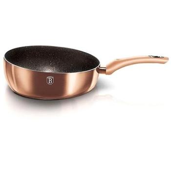 BERLINGERHAUS Pánev prohazovací s mramorovým povrchem Rosegold Metallic Line 26cm (BH-1522)