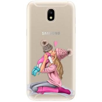 iSaprio Kissing Mom - Blond and Girl pro Samsung Galaxy J5 (2017) (kmblogirl-TPU2_J5-2017)