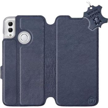 Flip pouzdro na mobil Honor 10 Lite - Modré - kožené -   Blue Leather (5903226713813)