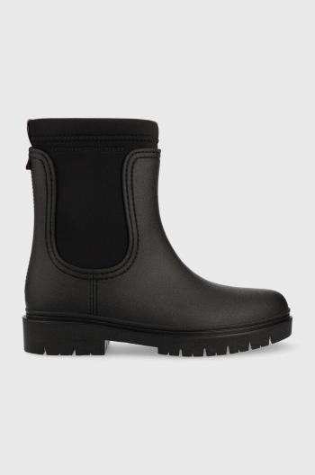 Holínky Tommy Hilfiger Rain Boot Ankle dámské, černá barva