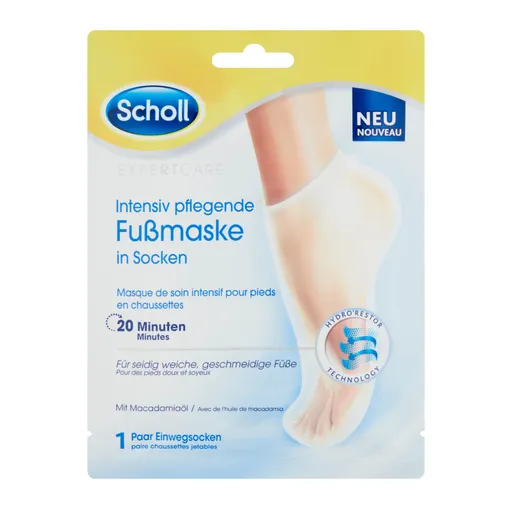 Scholl PediMask™ Nutriente Macadamia maska na chodidla 1 pár