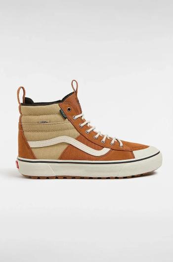 Kecky Vans MTE Sk8-Hi Waterproof pánské, hnědá barva, VN000CVTI6Y1