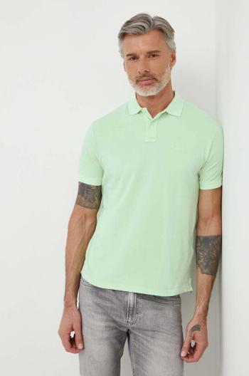 Bavlněné polo tričko Pepe Jeans NEW OLIVER GD zelená barva, PM542099